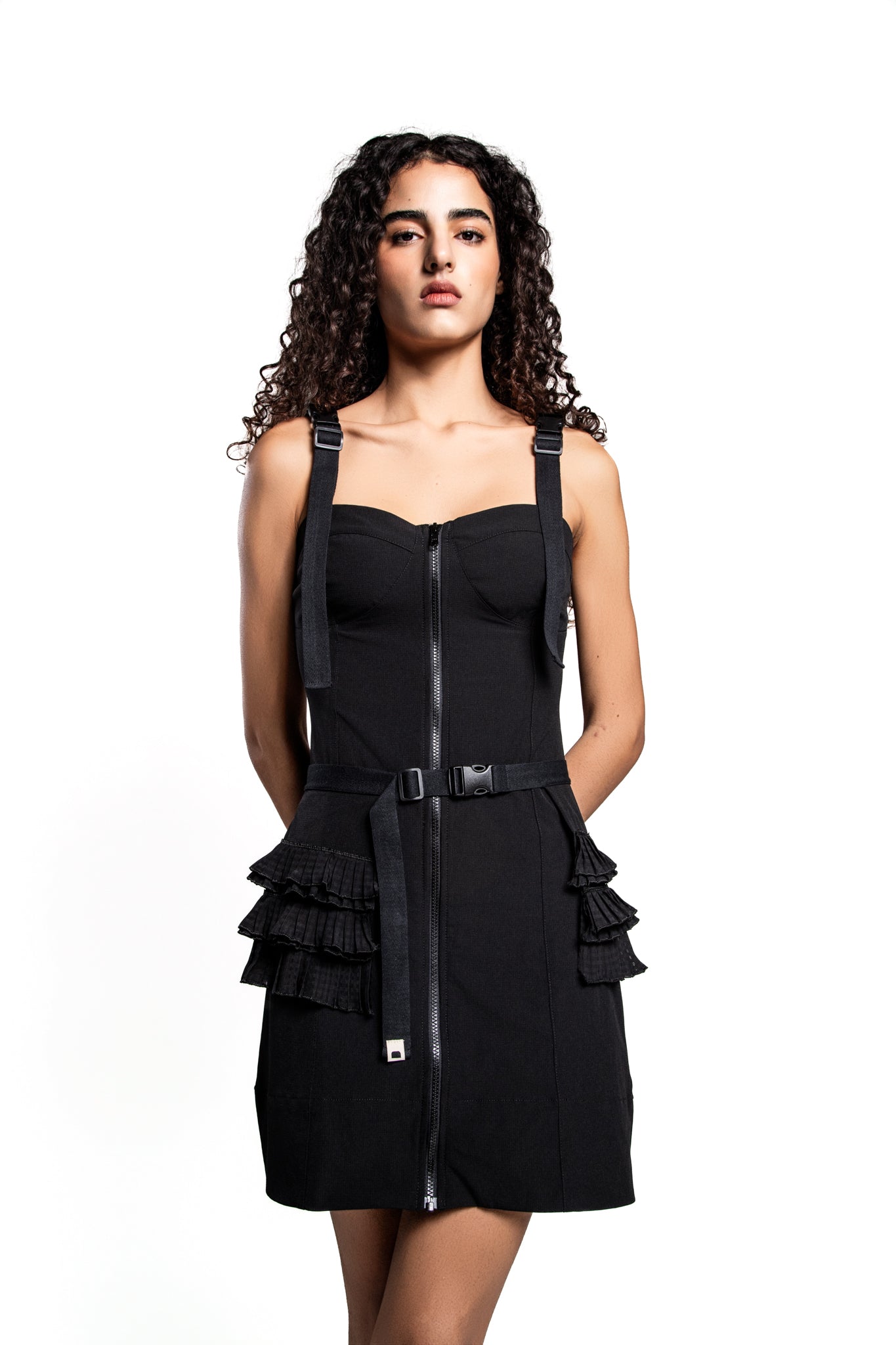 VESTIDO PLEATED BELT