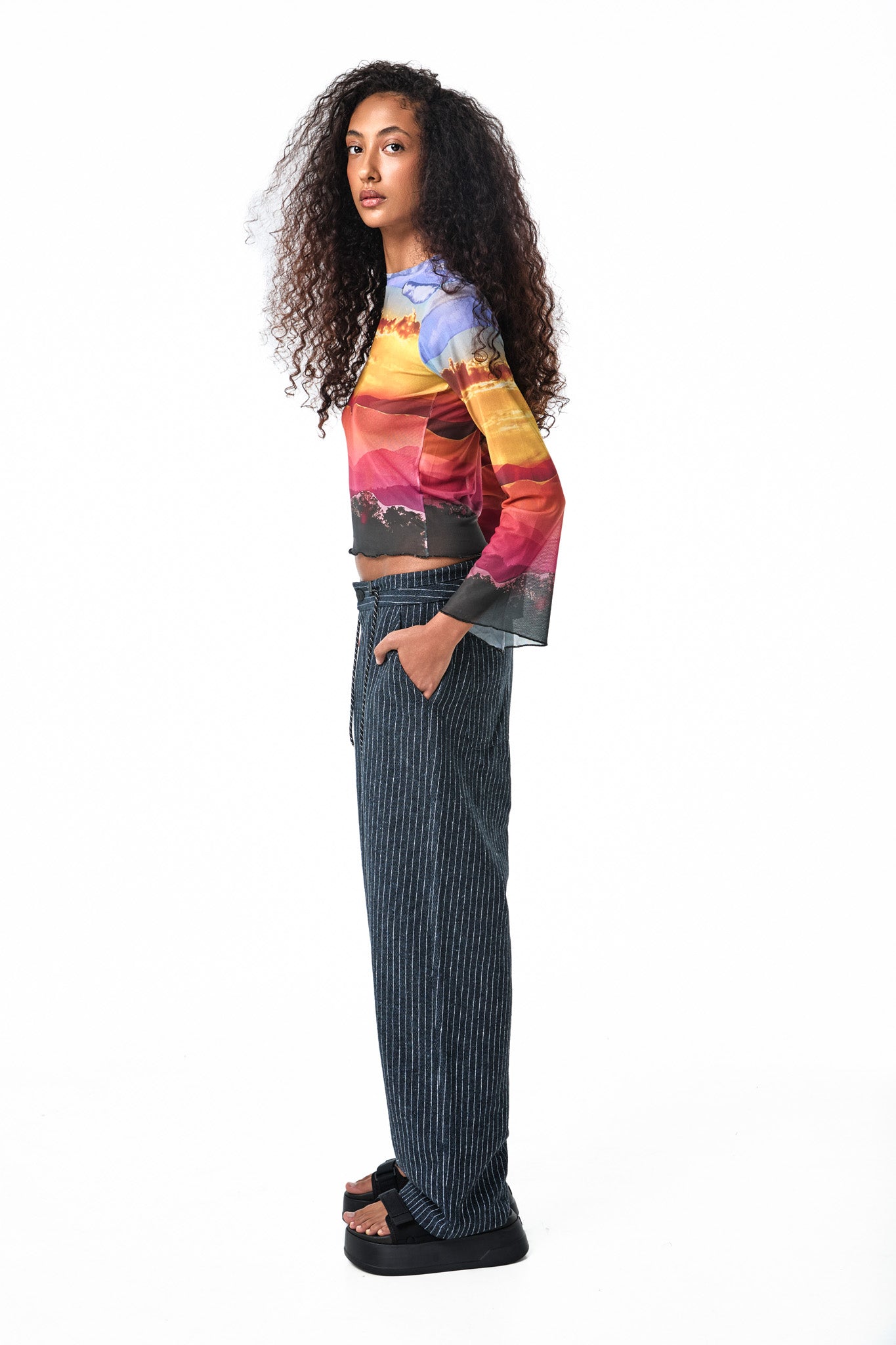 CALÇA STRIPE BLUE JEANS