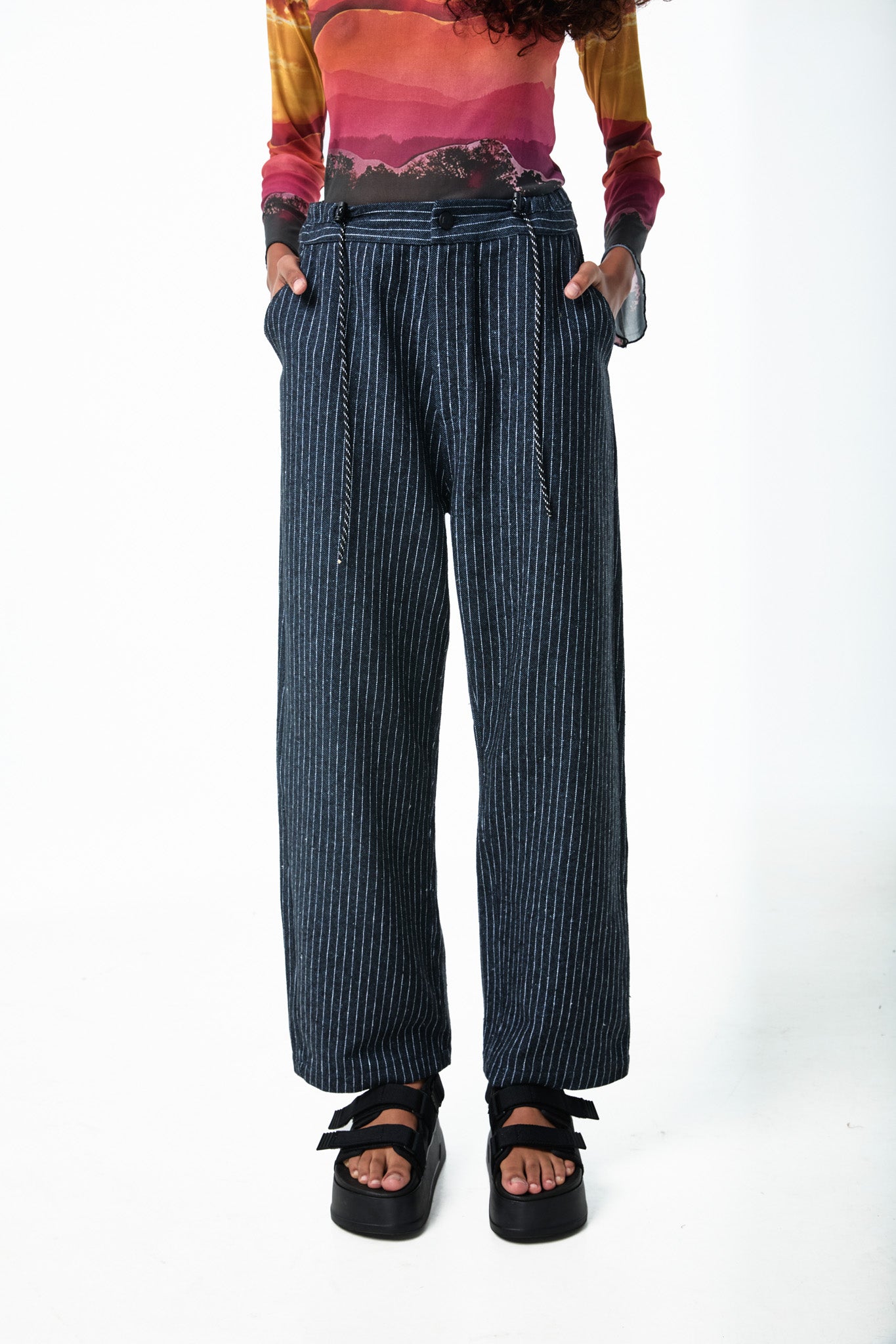 CALÇA STRIPE BLUE JEANS