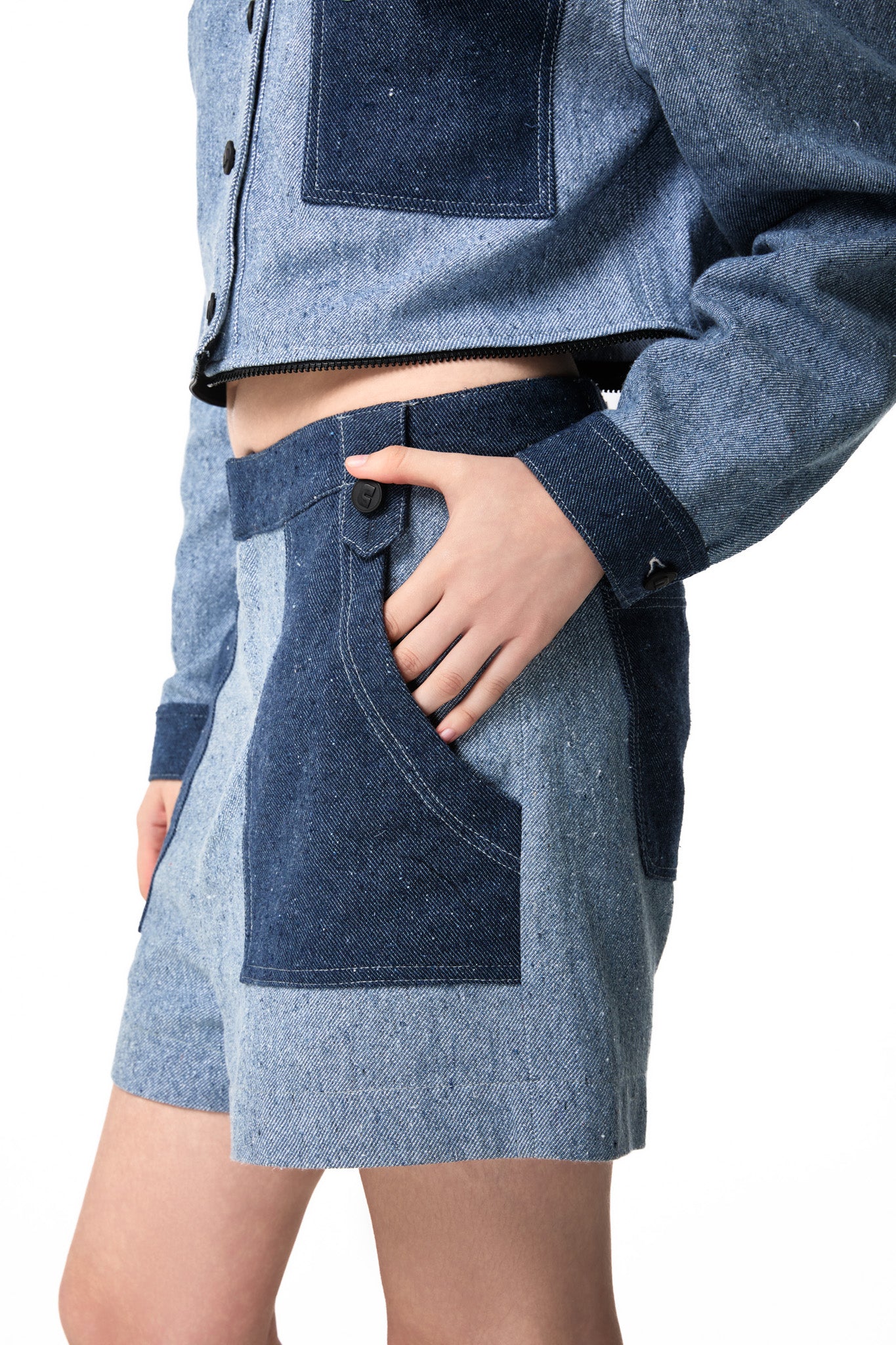 SHORT SAIA COLOR BLUE JEANS 2 IN 1