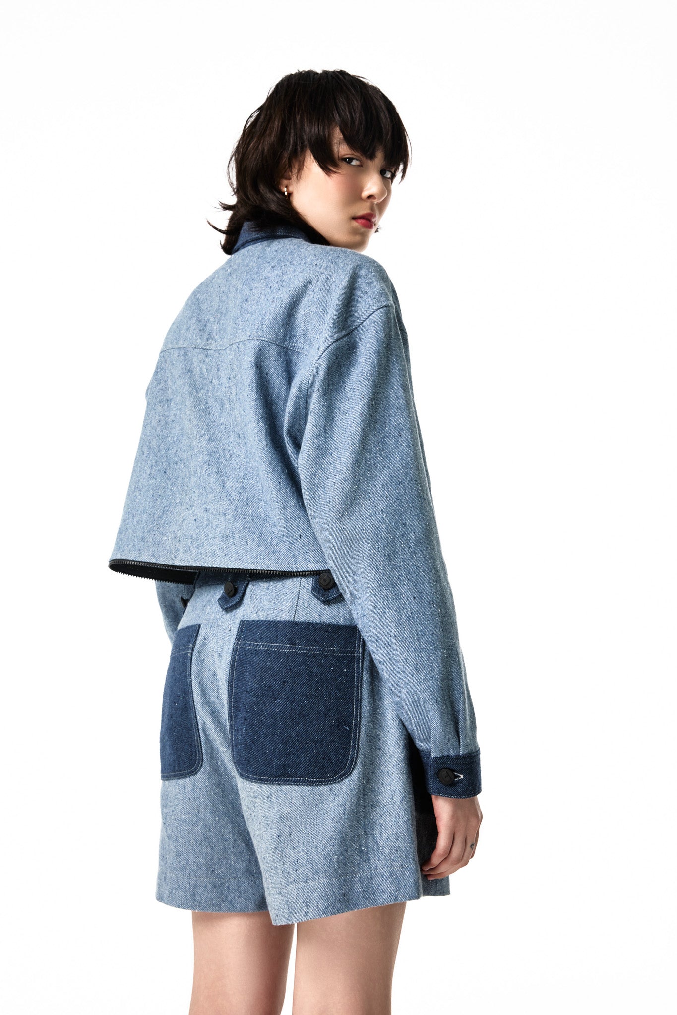 SHORT SAIA COLOR BLUE JEANS 2 IN 1