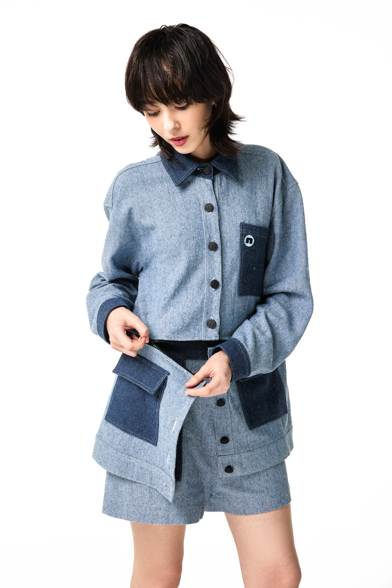 JAQUETA COLOR BLUE JEANS