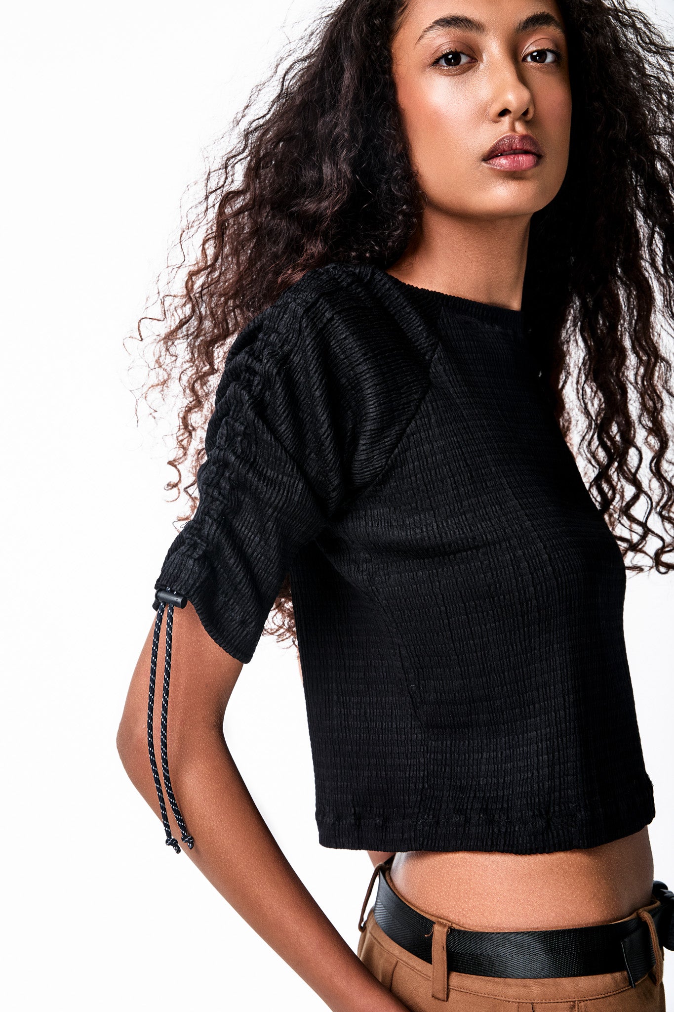 BLUSA LONGSLEEVE STRING BLACK