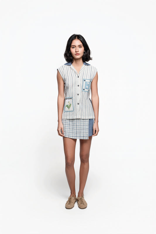 CAMISA FLOWER STAMP
