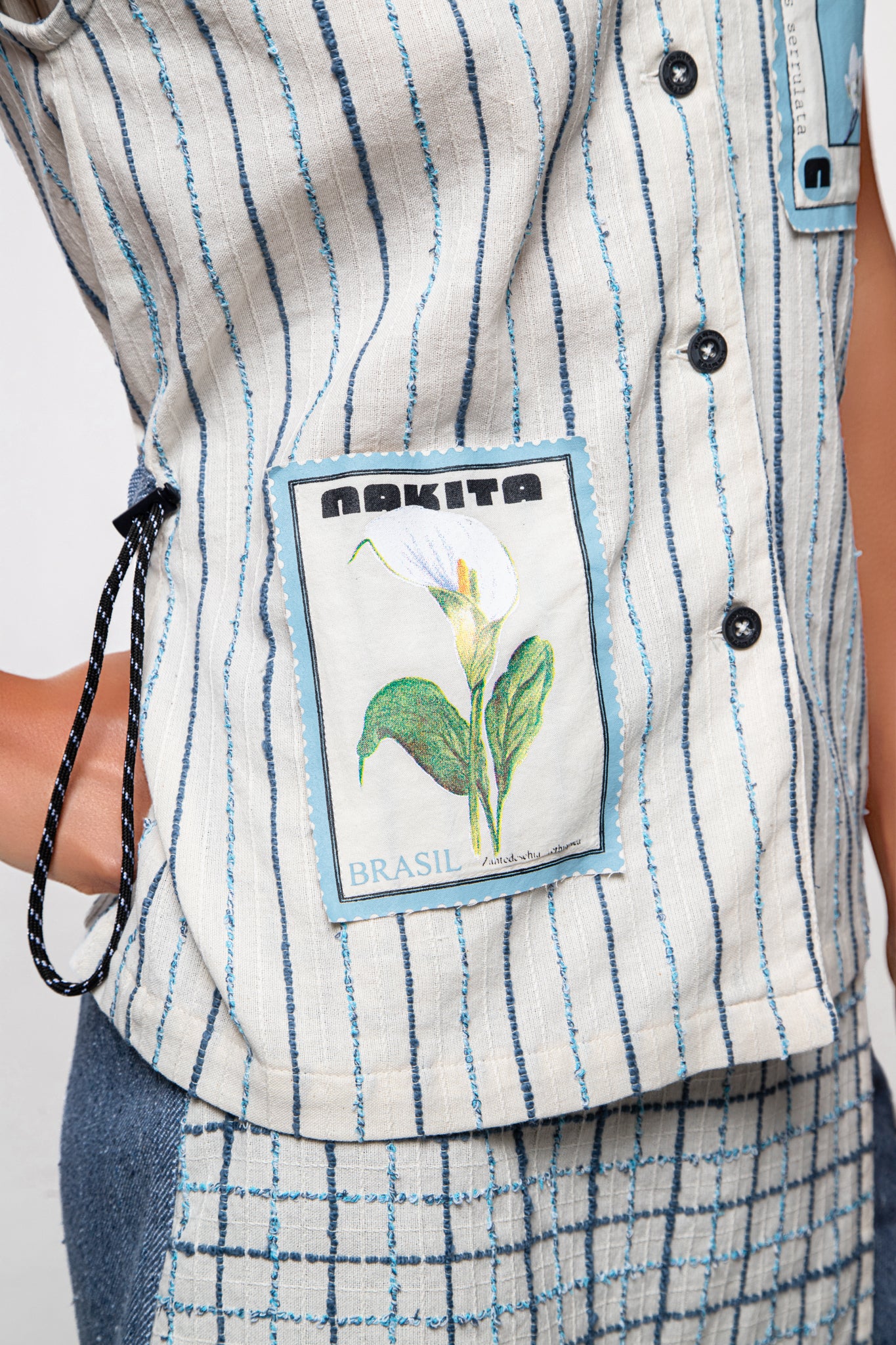 CAMISA FLOWER STAMP