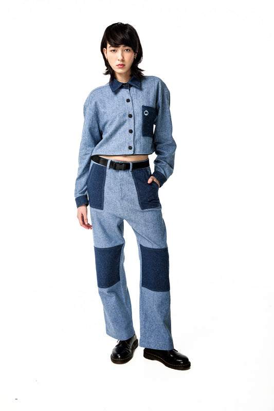 CALÇA COLOR BLUE JEANS