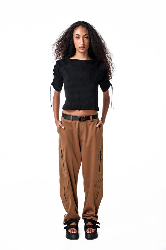 BLUSA LONGSLEEVE STRING BLACK